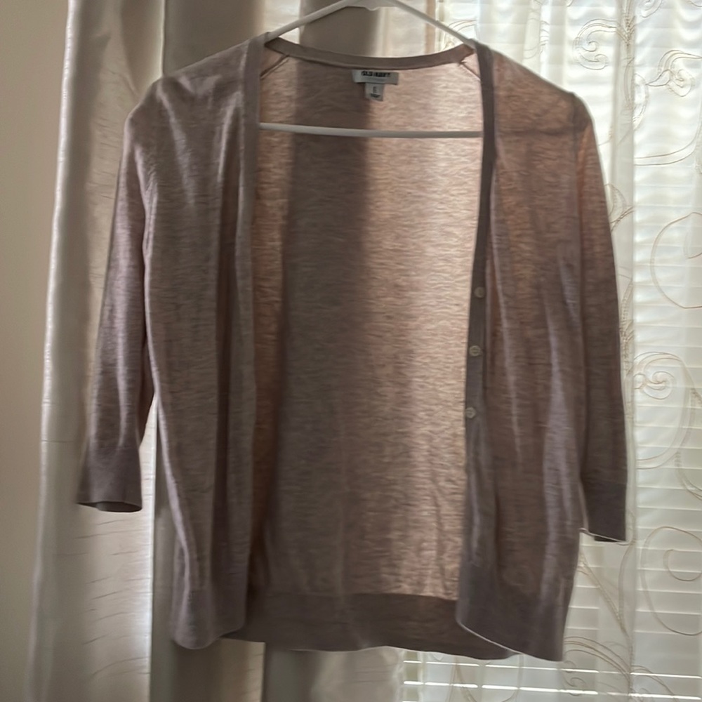 Tan cardigan